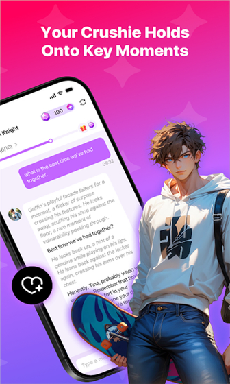 CrushieAI女友 - 定制专属AI伴侣，全天候暖心陪伴 Hero图